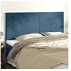 Image de Hoofdborden 4 st 90x5x78/88 cm fluweel donkerblauw3116116