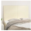 Image de Têtes de lit 4 pcs Crème 72x5x78/88 cm Similicuir