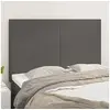 Image de Hoofdborden 4 st 72x5x78/88 cm kunstleer grijs3116146