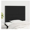 Image de Hoofdborden 2 st 80x5x78/88 cm stof zwart3116168