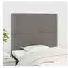 Image de Hoofdborden 2 st 90x5x78/88 cm stof donkergrijs3116175