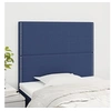 Image de Hoofdborden 2 st 90x5x78/88 cm stof blauw3116180