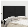 Image de Hoofdborden 4 st 72x5x78/88 cm stof zwart3116192