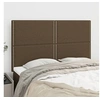 Image de Hoofdborden 4 st 72x5x78/88 cm stof donkerbruin3116193