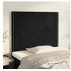 Image de Hoofdborden 2 st 90x5x78/88 cm fluweel zwart3116230