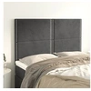 Image de Hoofdborden 4 st 72x5x78/88 cm fluweel donkergrijs3116241