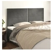 Image de Hoofdborden 4 st 100x5x78/88 cm fluweel donkergrijs3116259