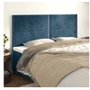 Image de Hoofdborden 4 st 100x5x78/88 cm fluweel donkerblauw3116262
