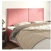 Image de Hoofdborden 4 st 100x5x78/88 cm fluweel roze3116263