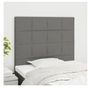 Image de Hoofdborden 2 st 90x5x78/88 cm stof donkergrijs3116315