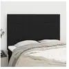 Image de Hoofdborden 4 st 72x5x78/88 cm stof zwart3116332