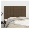 Image de Hoofdborden 4 st 72x5x78/88 cm stof donkerbruin3116333