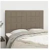 Image de Hoofdborden 4 st 72x5x78/88 cm stof taupe3116334