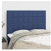 Image de Hoofdborden 4 st 72x5x78/88 cm stof blauw3116336