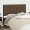 Image de Hoofdborden 4 st 80x5x78/88 cm stof donkerbruin3116341