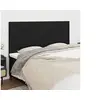 Image de Hoofdborden 4 st 90x5x78/88 cm stof zwart3116348