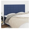 Image de Hoofdborden 4 st 90x5x78/88 cm stof blauw3116352