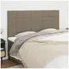 Image de Hoofdborden 4 st 100x5x78/88 cm stof taupe3116358