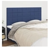 Image de Hoofdborden 4 st 100x5x78/88 cm stof blauw3116360