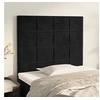 Image de Hoofdborden 2 st 80x5x78/88 cm fluweel zwart3116364