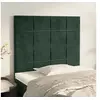 Image de Hoofdborden 2 st 80x5x78/88 cm fluweel donkergroen3116365