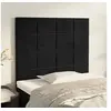 Image de Hoofdborden 2 st 100x5x78/88 cm fluweel zwart3116376