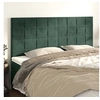 Image de Hoofdborden 4 st 80x5x78/88 cm fluweel donkergroen3116389