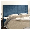 Image de Hoofdborden 4 st 80x5x78/88 cm fluweel donkerblauw3116390