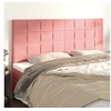 Image de Hoofdborden 4 st 80x5x78/88 cm fluweel roze3116391