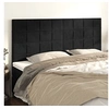 Image de Hoofdborden 4 st 90x5x78/88 cm fluweel zwart3116394