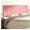 Image de Hoofdborden 4 st 90x5x78/88 cm fluweel roze3116397