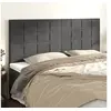 Image de Hoofdborden 4 st 100x5x78/88 cm fluweel donkergrijs3116399