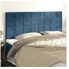 Image de Hoofdborden 4 st 100x5x78/88 cm fluweel donkerblauw3116402