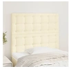 Image de Têtes de lit 2 pcs Crème 80x5x78/88 cm Similicuir