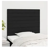 Image de Hoofdborden 2 st 90x5x78/88 cm stof zwart3116456