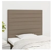 Image de Hoofdborden 2 st 90x5x78/88 cm stof taupe3116458