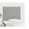 Image de Hoofdborden 2 st 100 x 5 x 78/88 cm stof lichtgrijs3116462