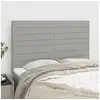 Image de Hoofdborden 4 st 72x5x78/88 cm stof lichtgrijs3116470