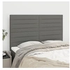 Image de Hoofdborden 4 st 72x5x78/88 cm stof donkergrijs3116471