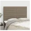 Image de Hoofdborden 4 st 72x5x78/88 cm stof taupe3116474