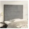 Image de Hoofdborden 2 st 90x5x78/88 cm fluweel lichtgrijs3116508