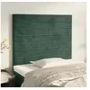 Image de Hoofdborden 2 st 90x5x78/88 cm fluweel donkergroen3116511