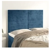 Image de Hoofdborden 4 st 72x5x78/88 cm fluweel donkerblauw3116524