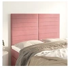 Image de Hoofdborden 4 st 72x5x78/88 cm fluweel roze3116525
