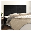 Image de Hoofdborden 4 st 80x5x78/88 cm fluweel zwart3116528