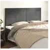 Image de Hoofdborden 4 st 100x5x78/88 cm fluweel donkergrijs3116539
