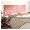 Image de Hoofdborden 4 st 100x5x78/88 cm fluweel roze3116543