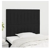 Image de Hoofdborden 2 st 90x5x78/88 cm stof zwart3116554