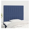Image de Hoofdborden 2 st 90x5x78/88 cm stof blauw3116558