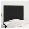 Image de Hoofdborden 2 st 100x5x78/88 cm stof zwart3116562